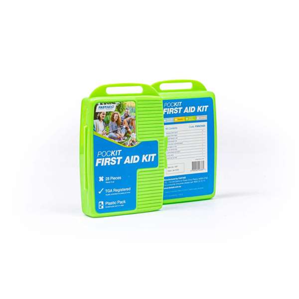 FastAid PocKit First Aid Kit Plastic Case