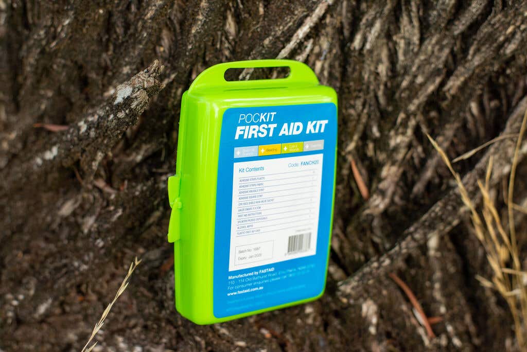 FastAid PocKit First Aid Kit Plastic Case