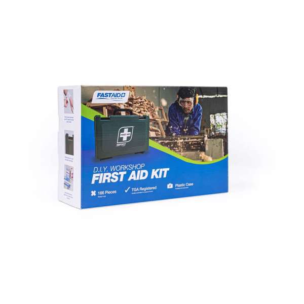 FastAid DIY Workshop First Aid Kit Plastic Case