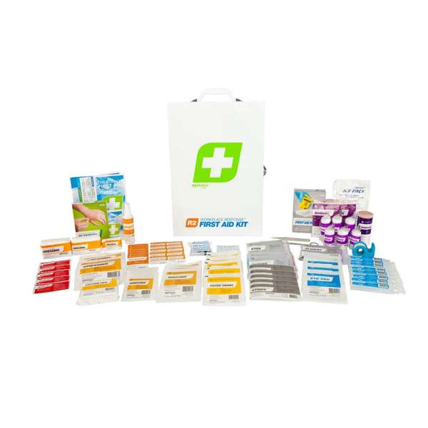 FastAid R2 Workplace Response First Aid Kit Metal Wall Cabinet