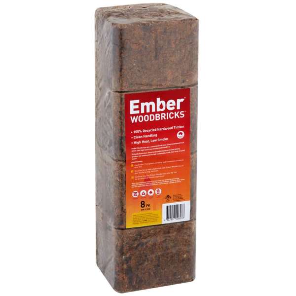 Ember Woodbricks - 8 Pack