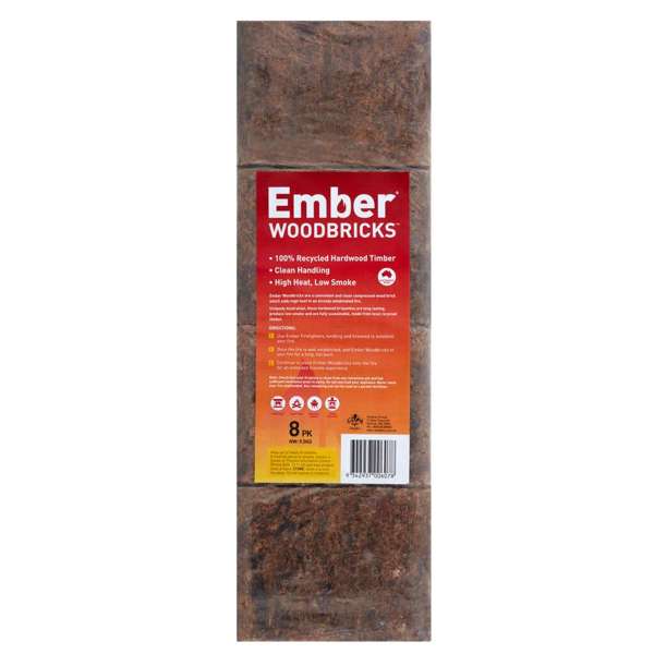 Ember Woodbricks - 8 Pack