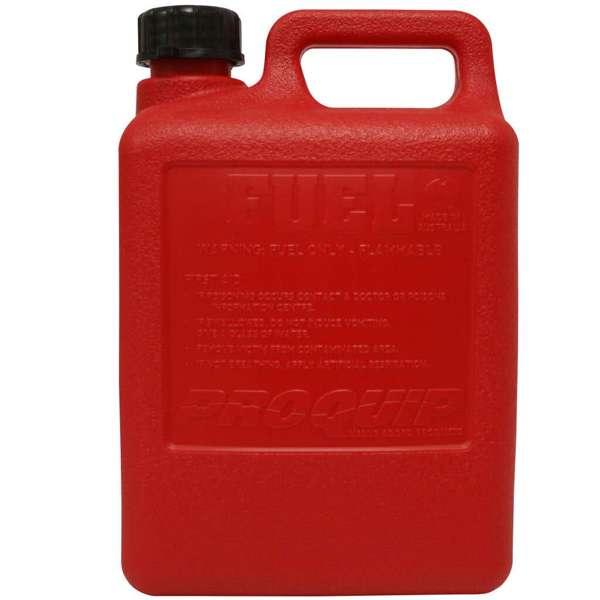 Pro Quip Fuel Can Plastic Unleaded Red Safe-T-Pour 5L