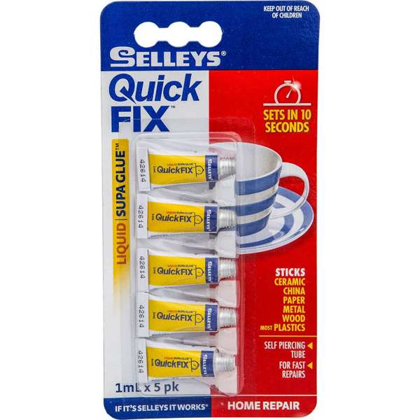 Selleys Quickfix Supa Glue 1ml - 5 Pack