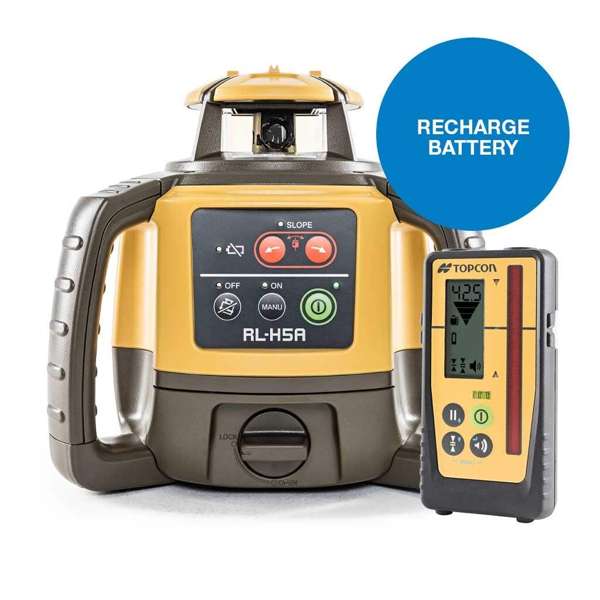 Topcon RL-H5A Rotating Laser Rechargeable Battery/LS100D Receiver