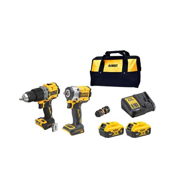 DeWalt 18V XR Brushless Compact Combo Kit 5.0Ah - 2 Piece DCZ294P2-XE