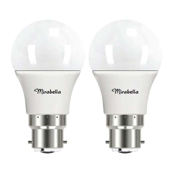 Mirabella LED GLS 5W 470Lumens 2700K BC Warm White - 2 Pack