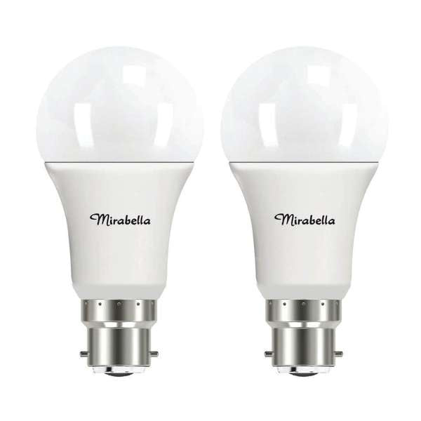 Mirabella LED GLS 9W 806Lumens 2700K BC Warm White - 2 Pack