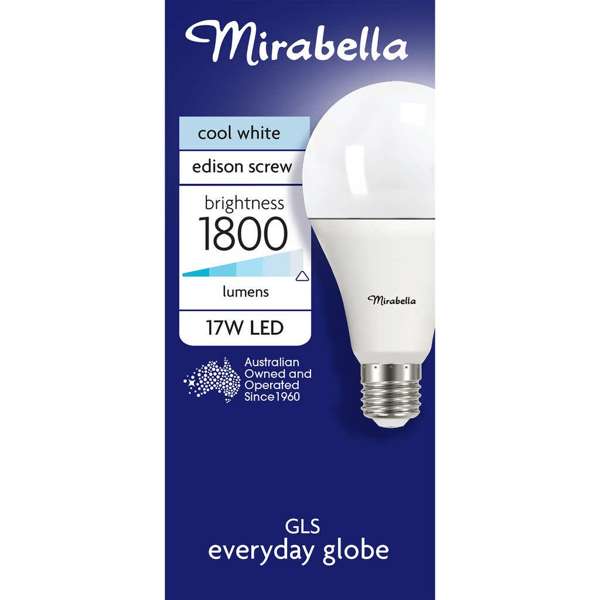 Mirabella LED GLS 18W 1800Lum 4000K ES Cool White