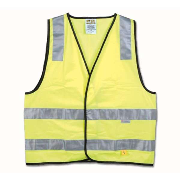 Vest Hi-Vis Safey Vest Day-Night Yellow Large