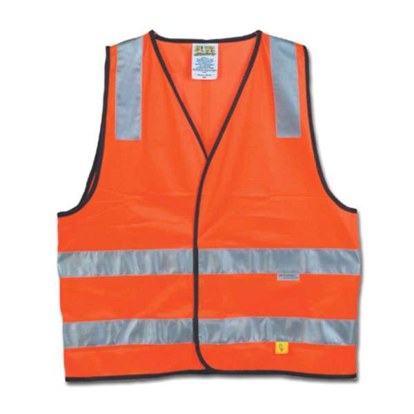 Maxisafe Hi-Vis D/N Safety Vest Orange Medium