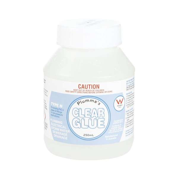 Plumma's Clear Glue Type N Solvent Cement 250ml