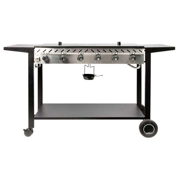 Grilled Deluxe 6 Burner Solid Flat Top BBQ 2.0 LCC27