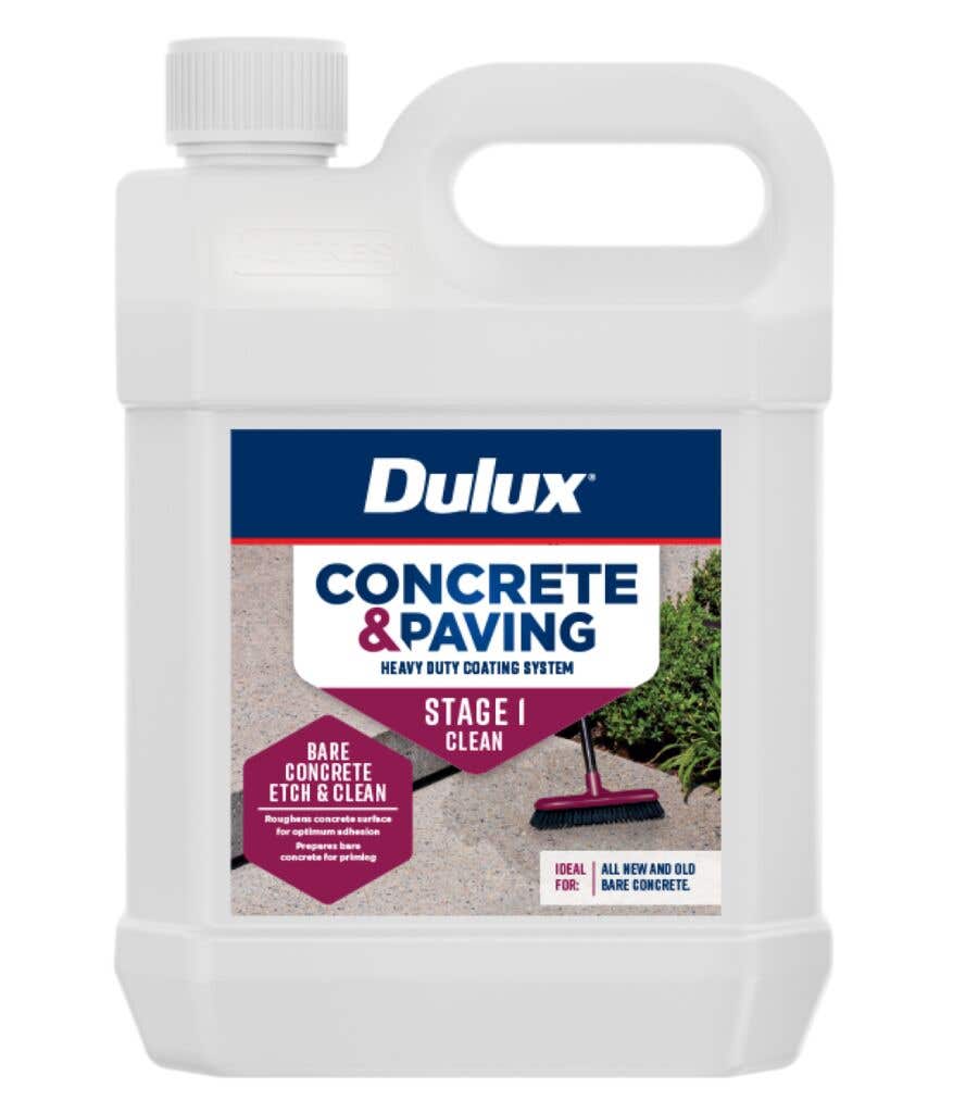 Dulux Concrete & Paving Bare Concrete Etch & Clean 4L