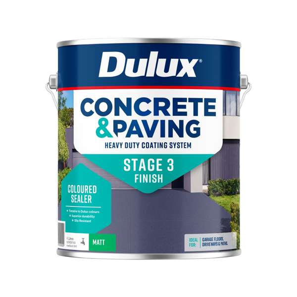 Dulux 4L Medium Tint Matt Concrete And Paving Coloured Sealer