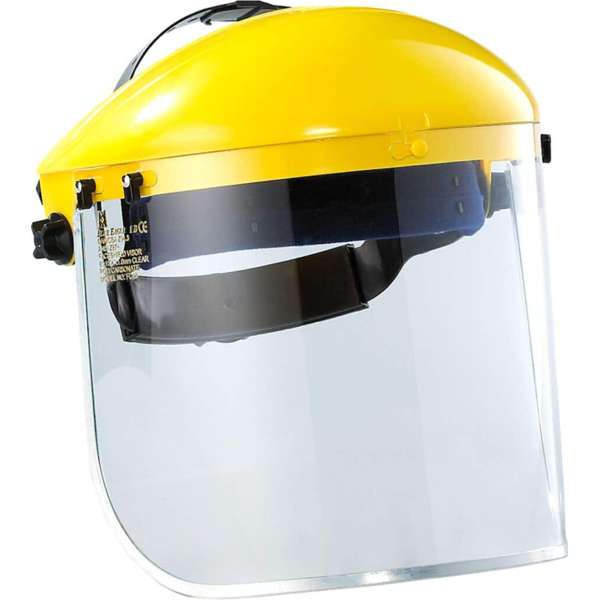 Maxisafe Face Shield with Clear Visor Yellow