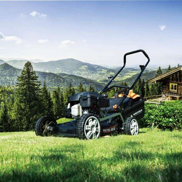 Yard Force 18" Petrol Lawn Mower & 24V Line Trimmer Kit