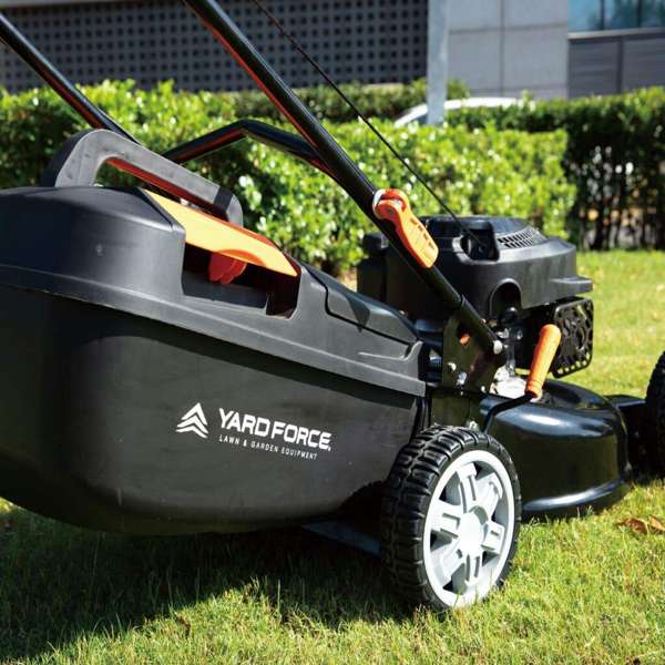 Yard Force 18" Petrol Lawn Mower & 24V Line Trimmer Kit