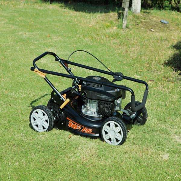 Yard Force 18" Petrol Lawn Mower & 24V Line Trimmer Kit