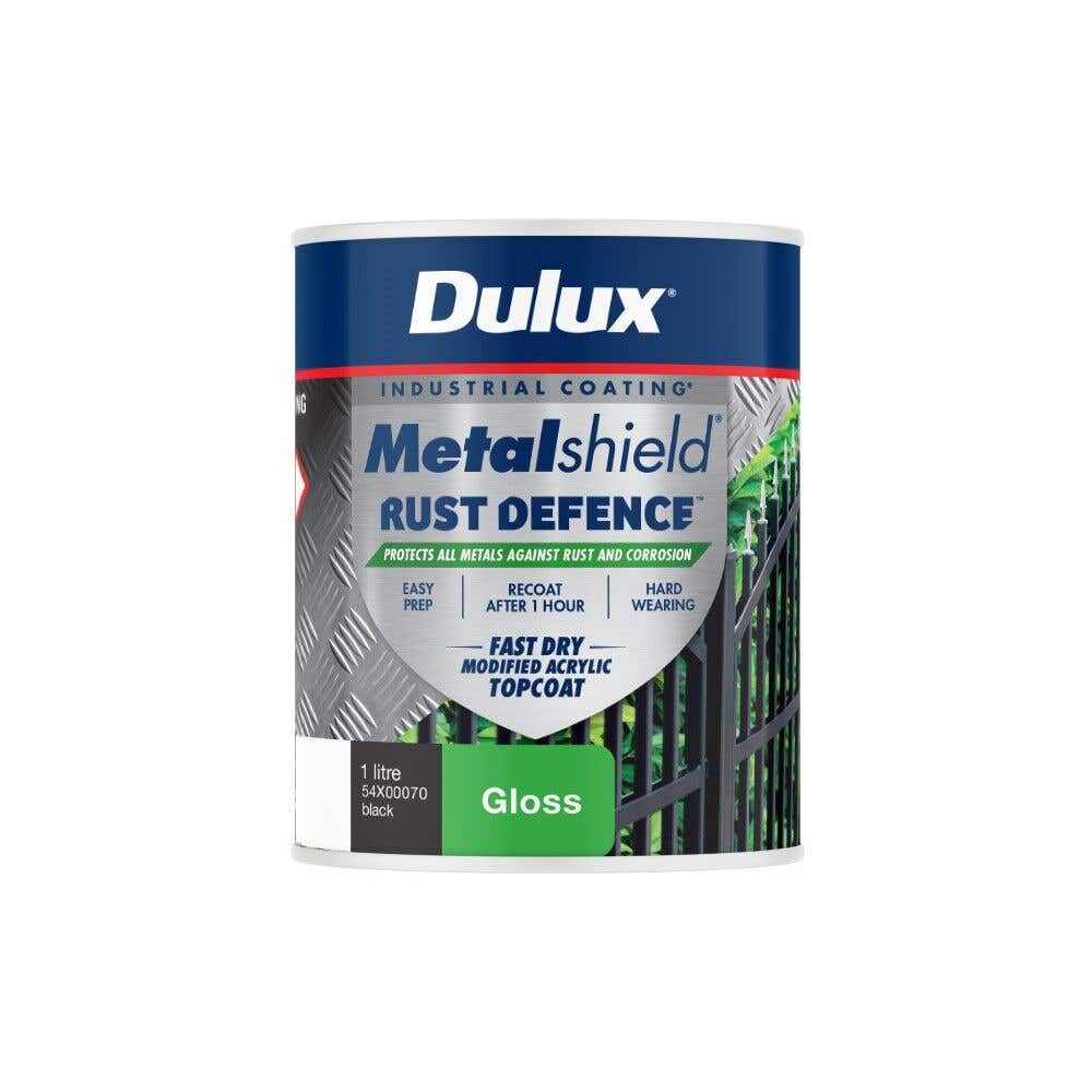 Dulux Metalshield Rust Defence Gloss Black 1L