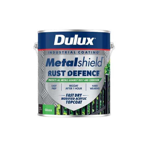 Dulux Metalshield Rust Defence Black Gloss 4L