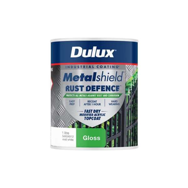 Dulux Metalshield Rust Defence Vivid White Gloss 1L