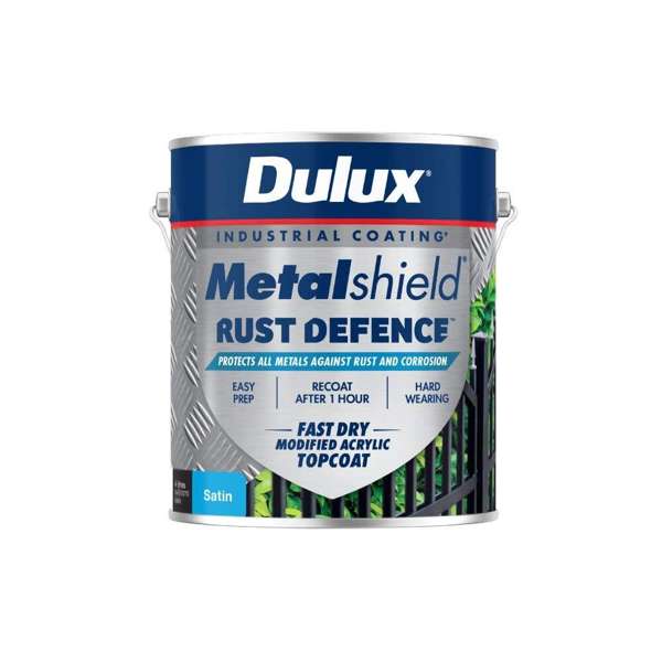 Dulux Metalshield Rust Defence Black Satin 4L