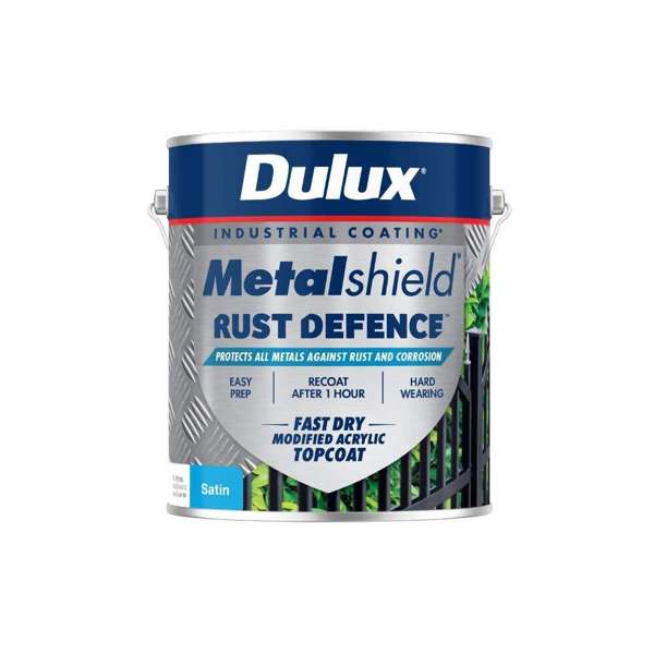 Dulux Metalshield Rust Defence Vivid White Satin 4L