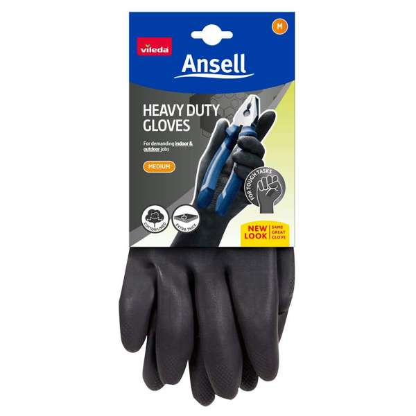 Vileda Ansell Heavy Duty Gloves Medium