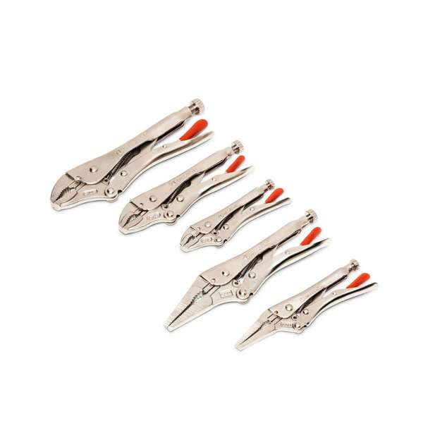 Crescent Locking Plier Set Curved & Long Nose - 5 Piece