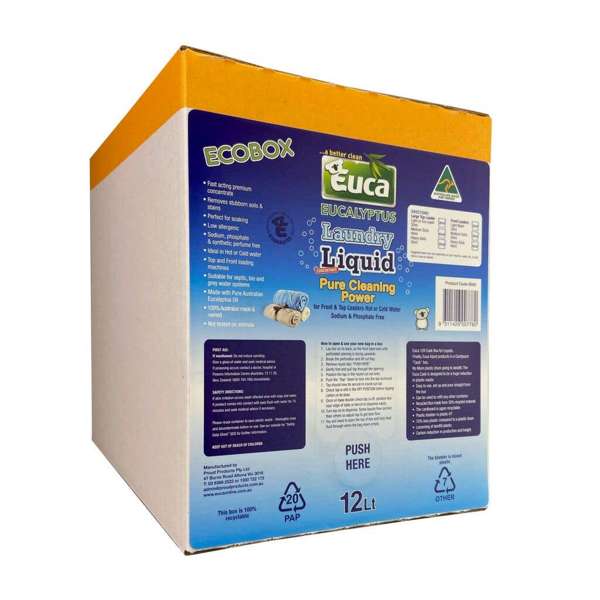 Euca Laundry Liquid Concentrate Eucalyptus 12L