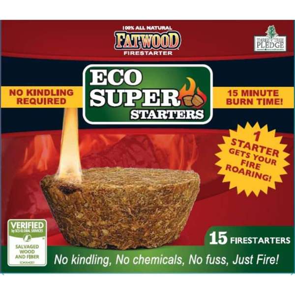 Ladelle Fatwood Eco Super Firestarters - 15 Pack