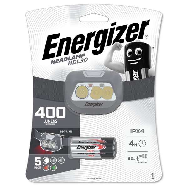 Energizer Headlight Vision 400 Lumens HDL30