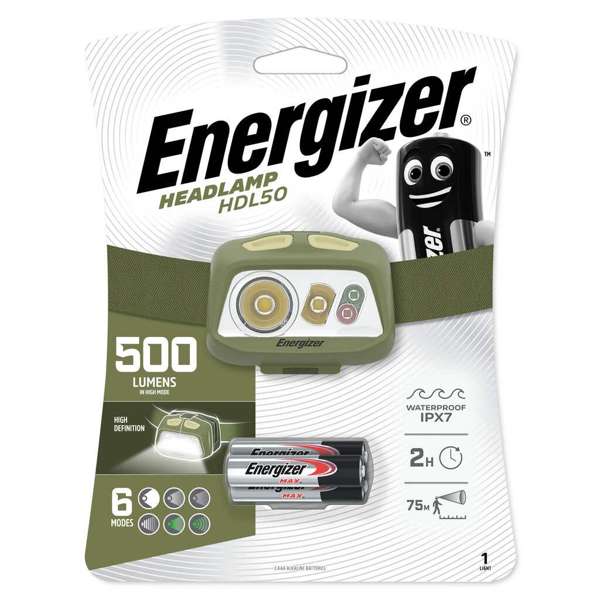 Energizer Headlight Vision 500 Lumens HDL50