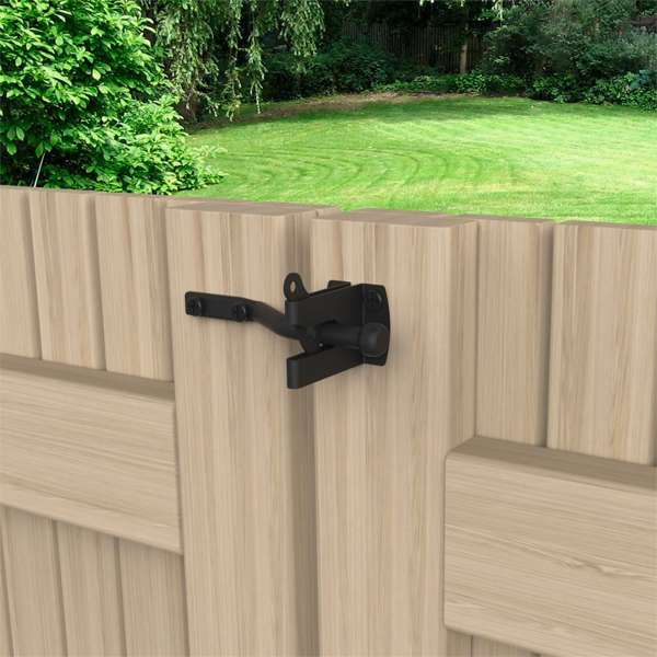 Zenith Matte Black Improved Gate Latch