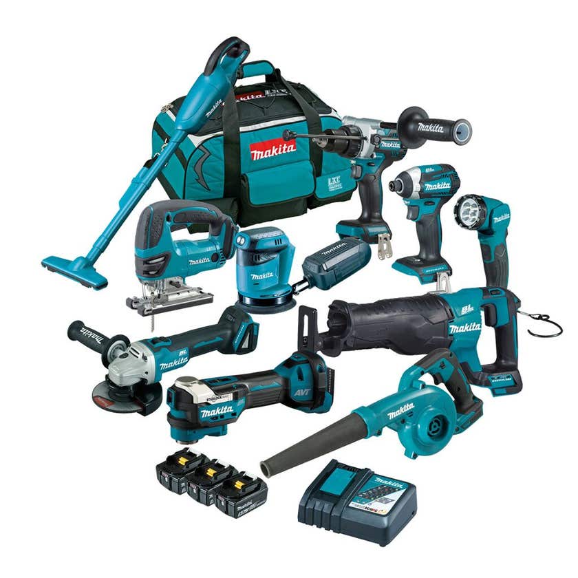 Makita 18V Brushless Combo Kit - 10 Piece DLX1057TX1