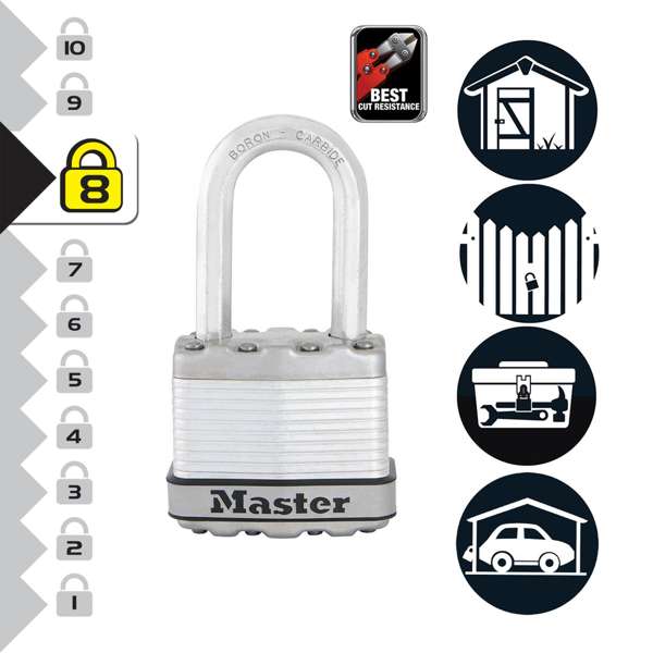 Master Lock Magnum Laminated Padlocks 45mm - 4 Pack