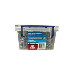 Bremick Screw Hex Head Metal Top Grip B8 with Seal 45mm - Box of 1000