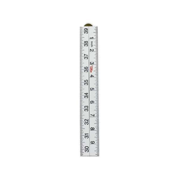 Crescent Lufkin 4 Fold Bevelled Edge Folding Ruler White 39" 1m