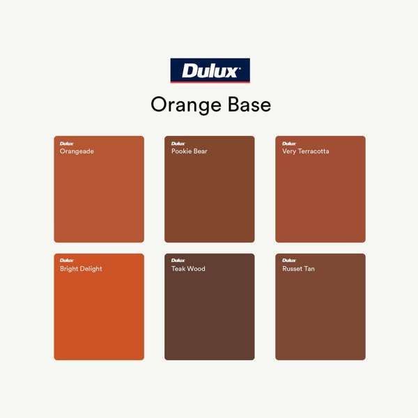 Dulux 1L Wash&Wear Low Sheen Orange Interior Paint