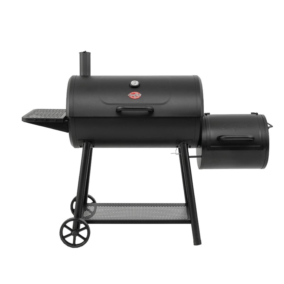 Smoker Offset Smokin Champ Black With Cover