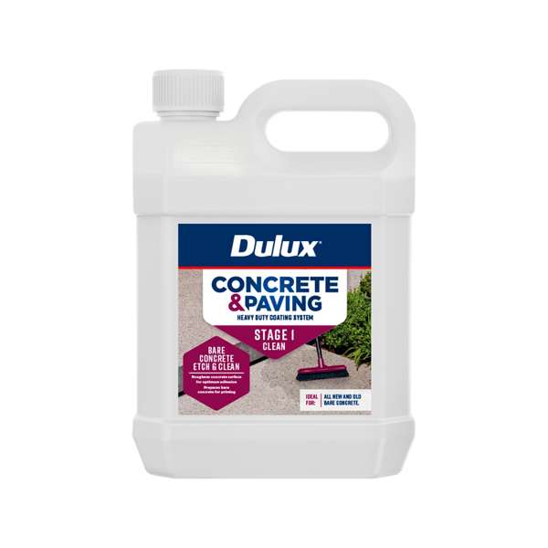 Dulux Concrete & Paving Bare Concrete Etch & Clean 4L