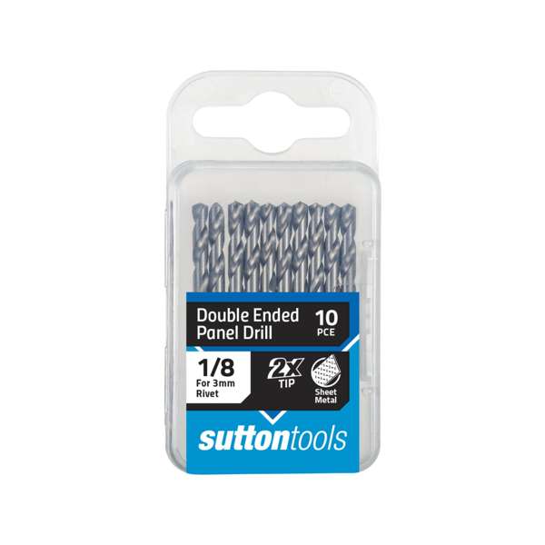 Sutton 1/8" Double Ended Panel Drill Bit - 10 Pack