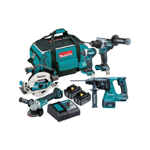 Makita Brushless 5 Piece Combo Kit DLX5062TX1