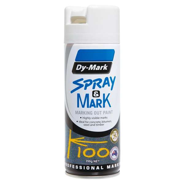 Dy-Mark 350g White Spray & Mark Paint