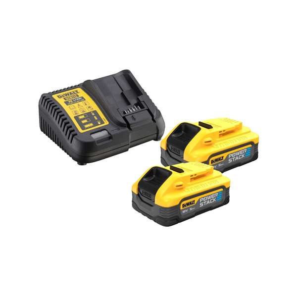 DeWalt 18V XR Brushless Compact 5.0Ah Powerstack Kit - 2 Piece DCK2050H2T-XE