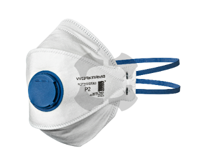WorkArma Disposable Respirator P2 Valved Flat Fold