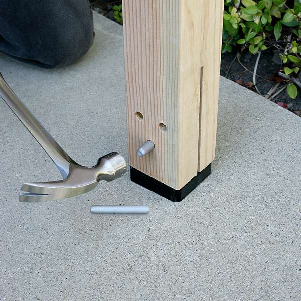 Simpson Strong-Tie Concealed Post Base Suits 90mm To 100mm Square Posts