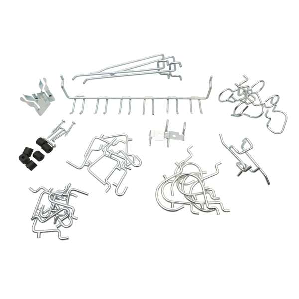 Zenith Pegboard Hooks Assorted - 43 Piece