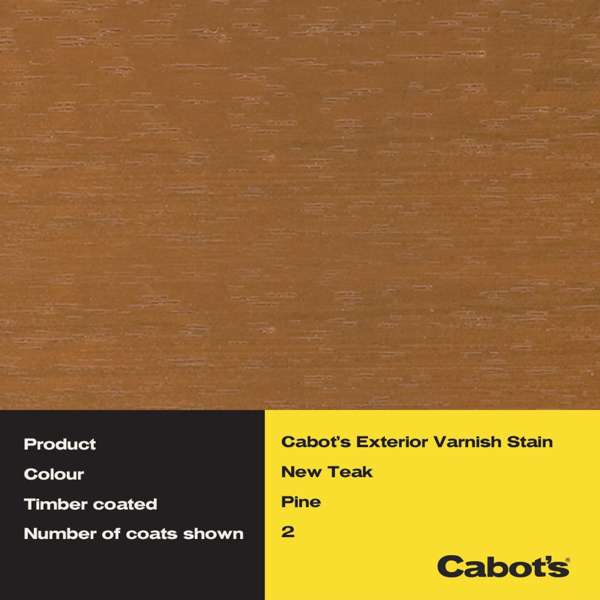 Cabot's 500ml Teak Exterior Varnish Stain